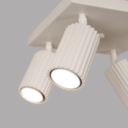 Bodové svítidlo KARBON 4xGU10/10W/230V krémová