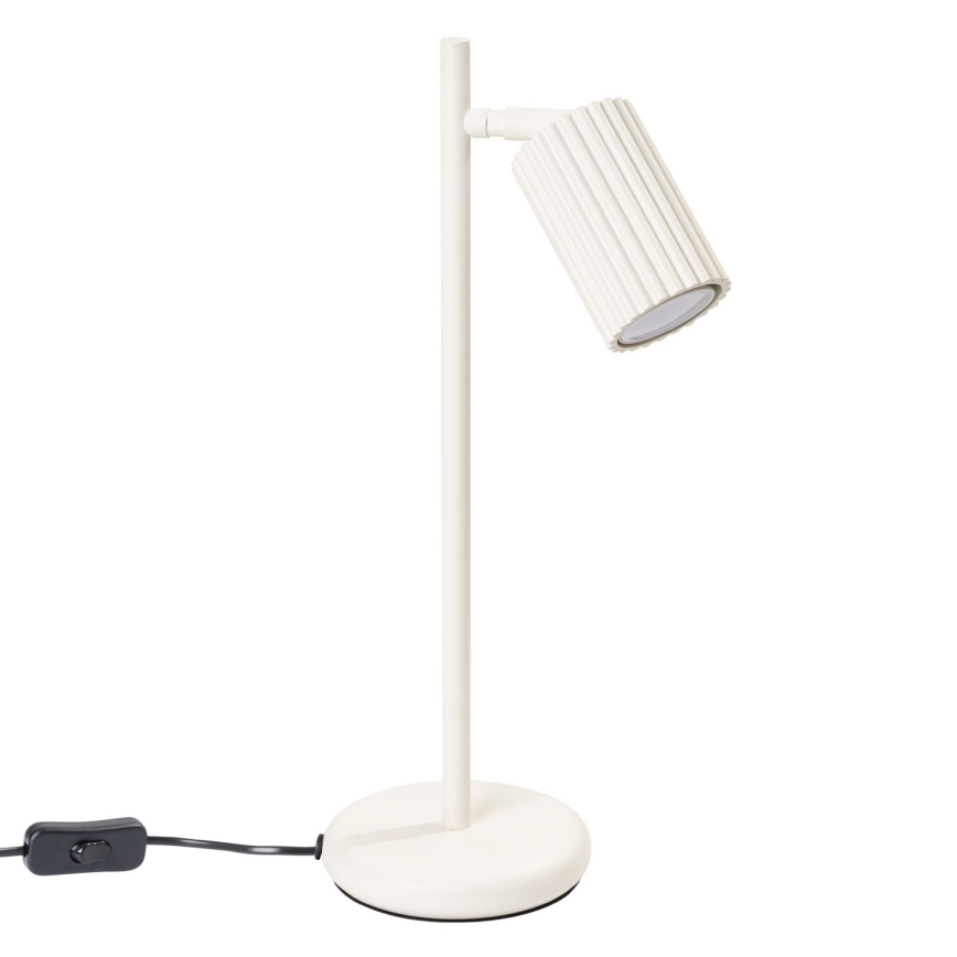 Stolní lampa KARBON 1xGU10/10W/230V krémová