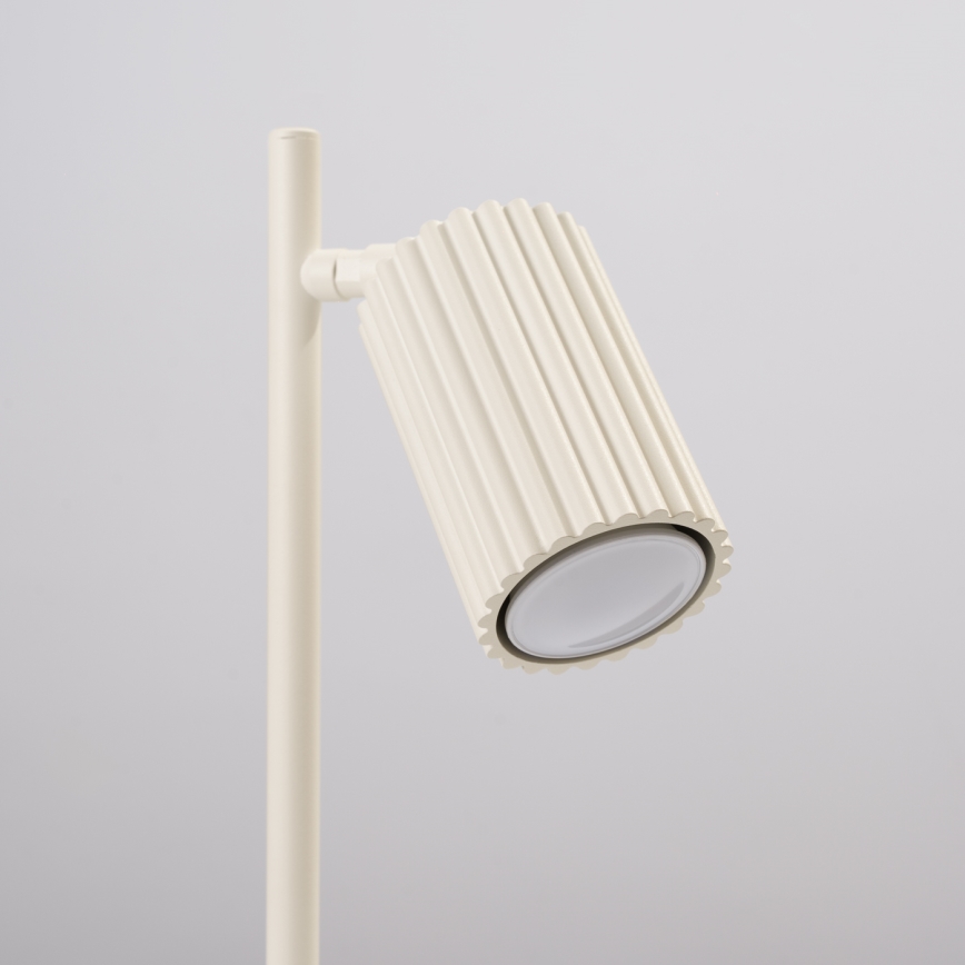 Stolní lampa KARBON 1xGU10/10W/230V krémová