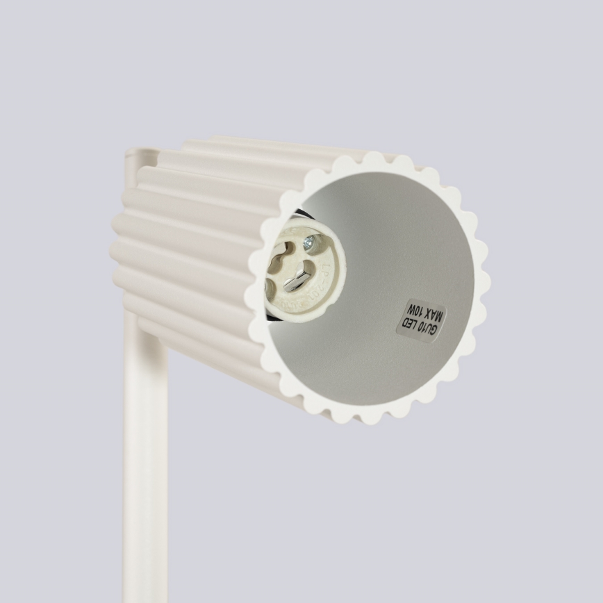 Stolní lampa KARBON 1xGU10/10W/230V krémová