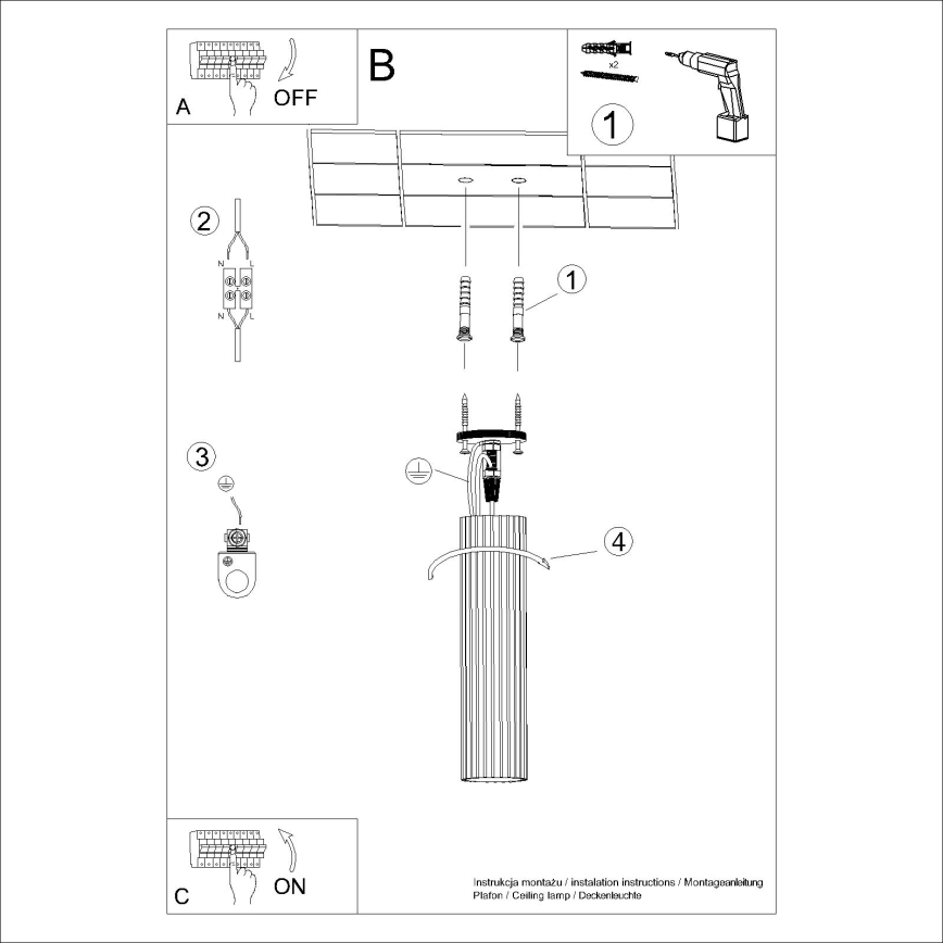 Bodové svítidlo KARBON 1xGU10/10W/230V 30 cm zelená