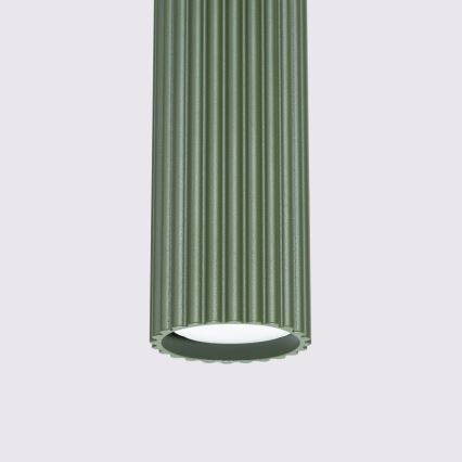 Lustr na lanku KARBON 1xGU10/10W/230V zelená