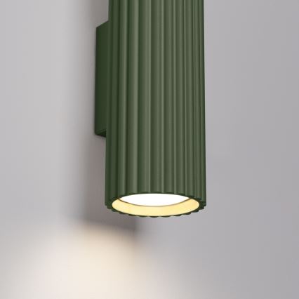 Nástěnné svítidlo KARBON 2xGU10/10W/230V zelená