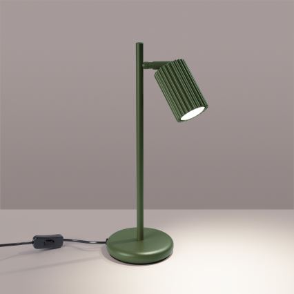 Stolní lampa KARBON 1xGU10/10W/230V zelená