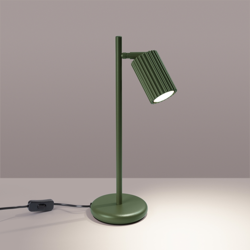 Stolní lampa KARBON 1xGU10/10W/230V zelená
