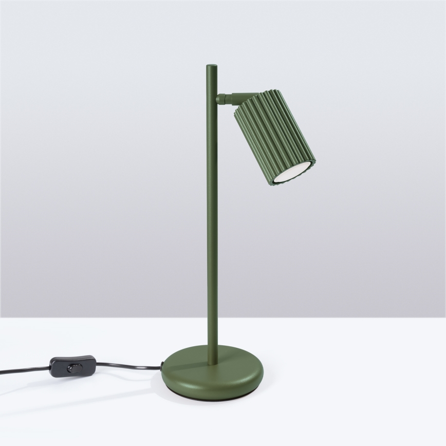 Stolní lampa KARBON 1xGU10/10W/230V zelená