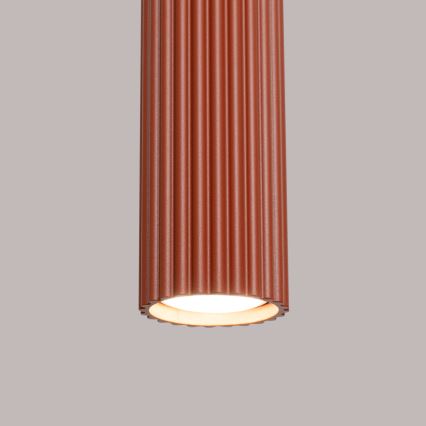Lustr na lanku KARBON 1xGU10/10W/230V červená