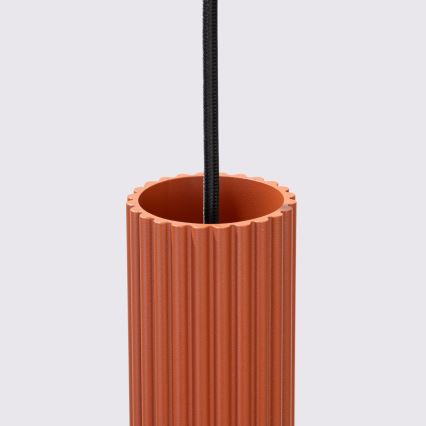 Lustr na lanku KARBON 1xGU10/10W/230V červená