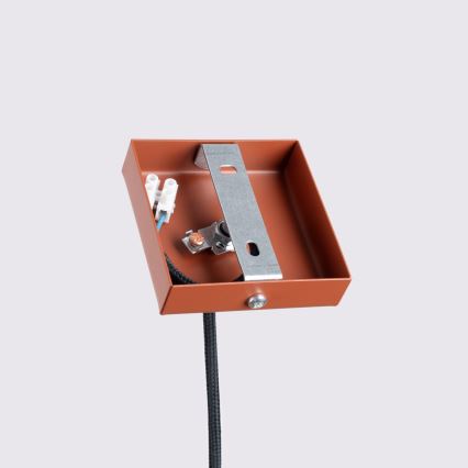 Lustr na lanku KARBON 1xGU10/10W/230V červená