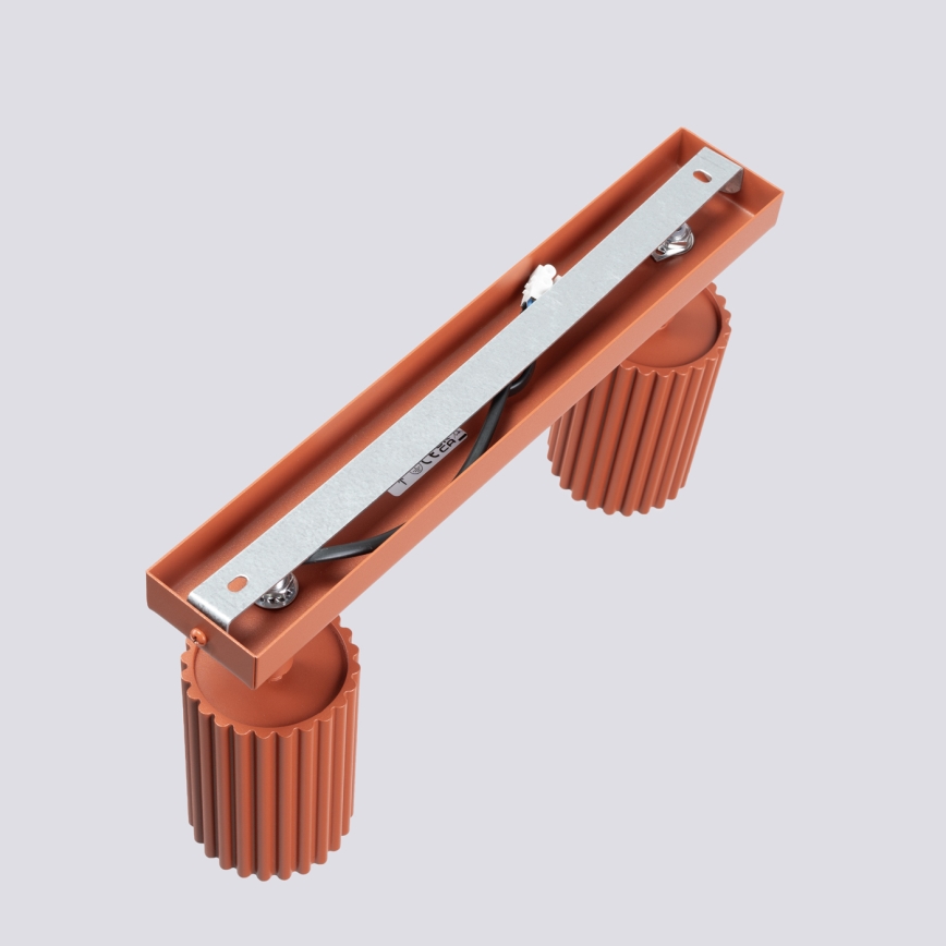 Bodové svítidlo KARBON 2xGU10/10W/230V červená