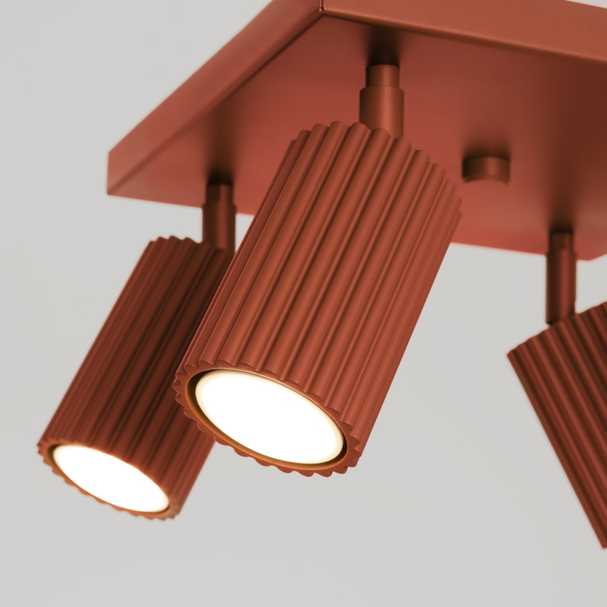 Bodové svítidlo KARBON 4xGU10/10W/230V oranžová