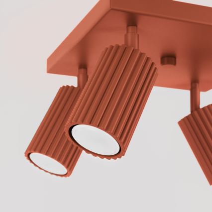 Bodové svítidlo KARBON 4xGU10/10W/230V oranžová