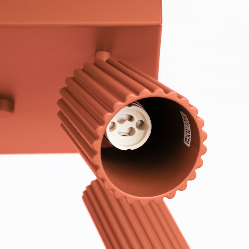 Bodové svítidlo KARBON 4xGU10/10W/230V oranžová