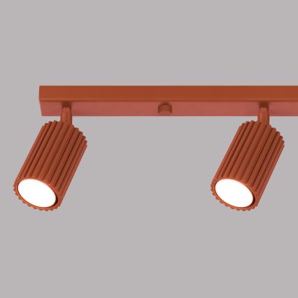 Bodové svítidlo KARBON 4xGU10/10W/230V oranžová
