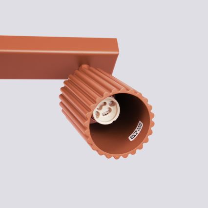 Bodové svítidlo KARBON 6xGU10/10W/230V červená