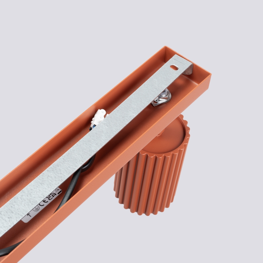 Bodové svítidlo KARBON 6xGU10/10W/230V červená