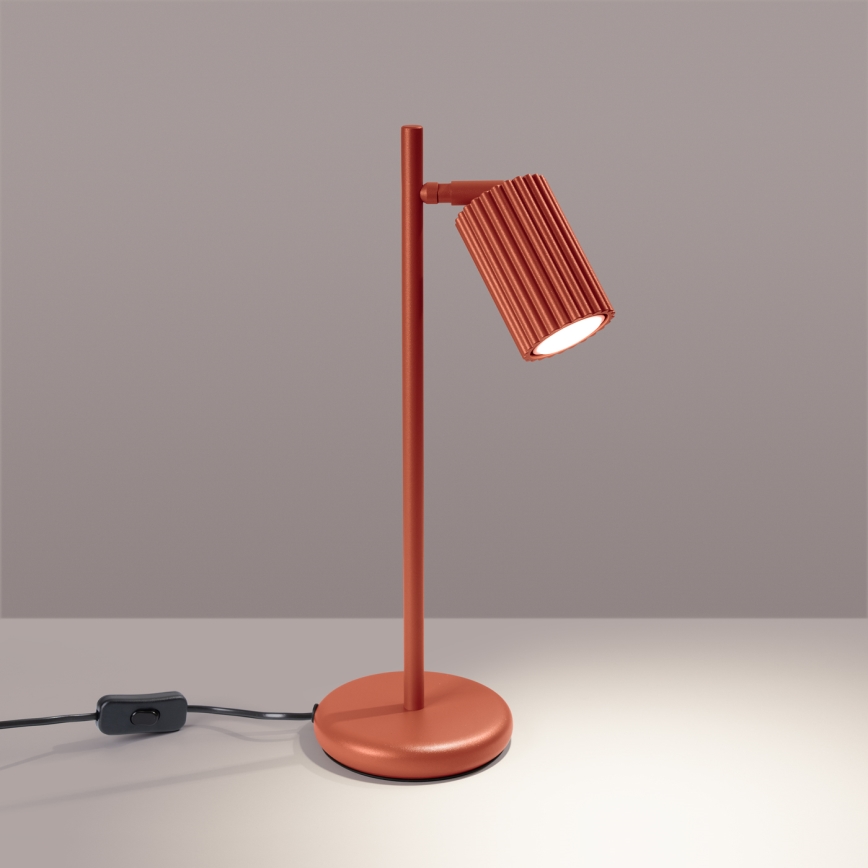 Stolní lampa KARBON 1xGU10/10W/230V červená
