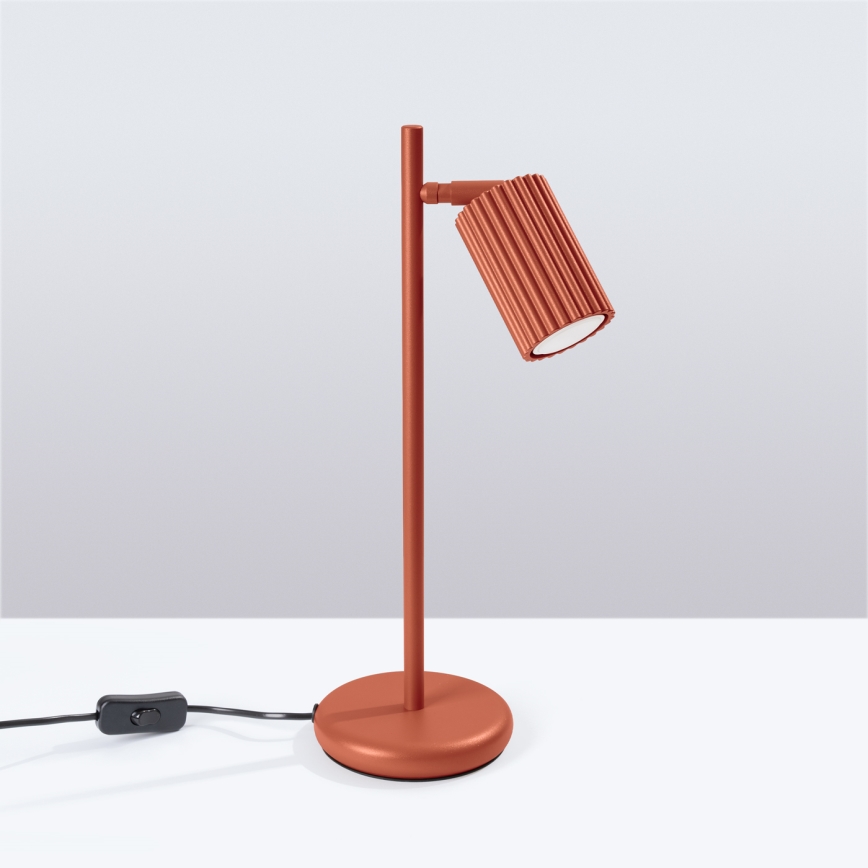 Stolní lampa KARBON 1xGU10/10W/230V červená