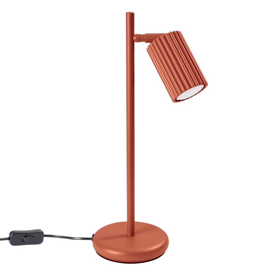 Stolní lampa KARBON 1xGU10/10W/230V červená