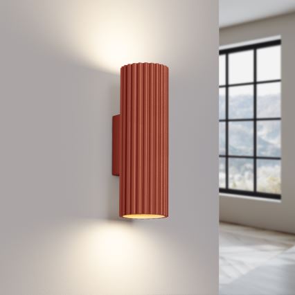 Nástěnné svítidlo KARBON 2xGU10/10W/230V oranžová
