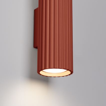 Nástěnné svítidlo KARBON 2xGU10/10W/230V oranžová