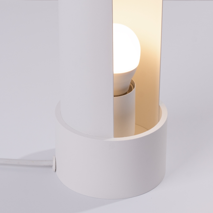 Stolní lampa FLASH 1xE27/15W/230V bílá