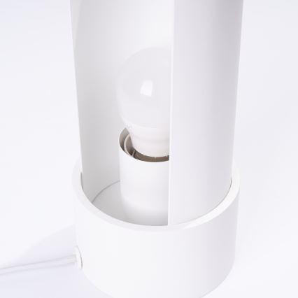 Stolní lampa FLASH 1xE27/15W/230V bílá