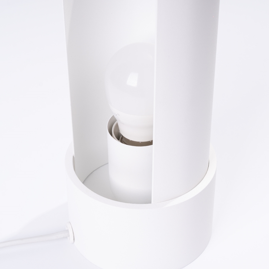 Stolní lampa FLASH 1xE27/15W/230V bílá