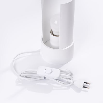 Stolní lampa FLASH 1xE27/15W/230V bílá