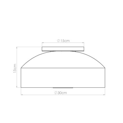 Stropní svítidlo OMIQ 4xE27/15W/230V pr. 30 cm bílá