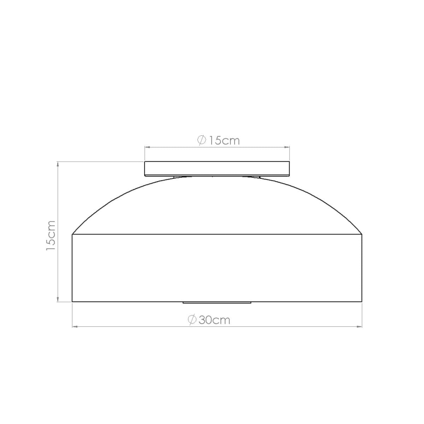 Stropní svítidlo OMIQ 4xE27/15W/230V pr. 30 cm černá