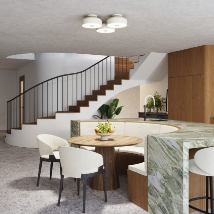 Stropní svítidlo OMIQ 4xE27/15W/230V pr. 30 cm krémová