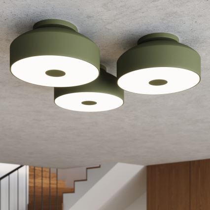 Stropní svítidlo OMIQ 4xE27/15W/230V pr. 30 cm zelená