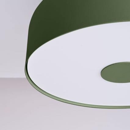 Stropní svítidlo OMIQ 4xE27/15W/230V pr. 30 cm zelená