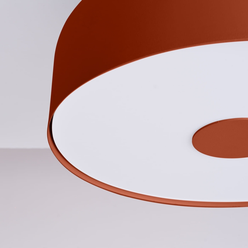 Stropní svítidlo OMIQ 4xE27/15W/230V pr. 30 cm červená