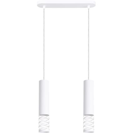 Lustr na lanku LAMI 2xGU10/10W/230V bílá