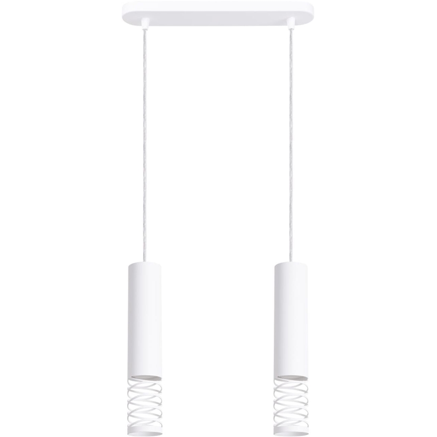 Lustr na lanku LAMI 2xGU10/10W/230V bílá