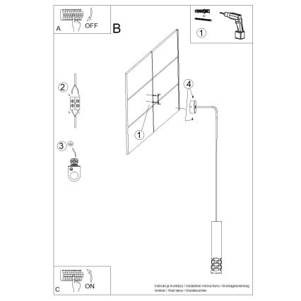 Nástěnná lampa LIRO 1xGU10/10W/230V bílá