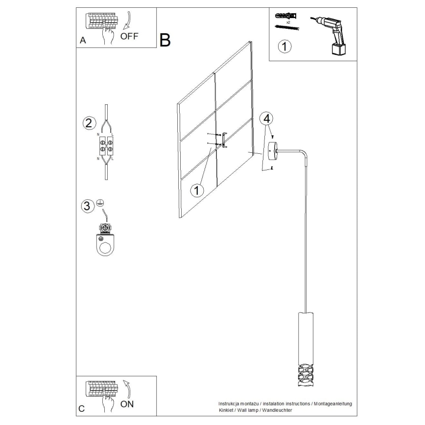 Nástěnná lampa LIRO 1xGU10/10W/230V bílá