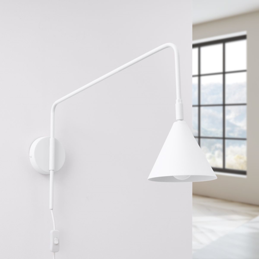 Nástěnná lampa NOX 1xE14/10W/230V bílá