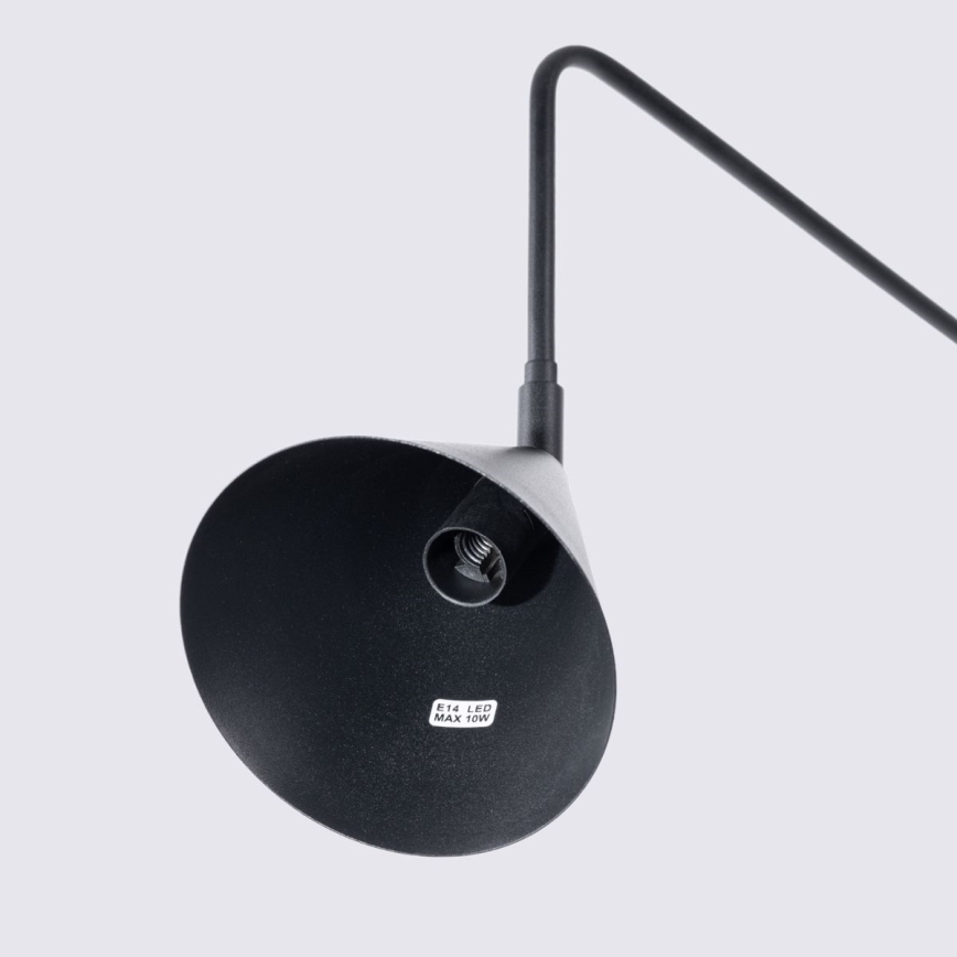Nástěnná lampa NOX 1xE14/10W/230V černá
