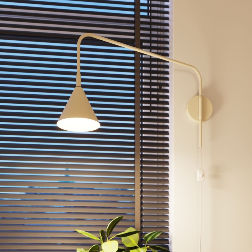 Nástěnná lampa NOX 1xE14/10W/230V krémová
