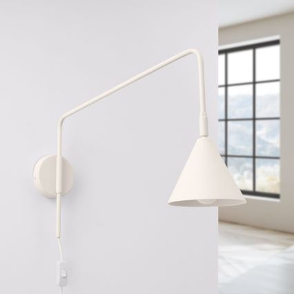 Nástěnná lampa NOX 1xE14/10W/230V krémová