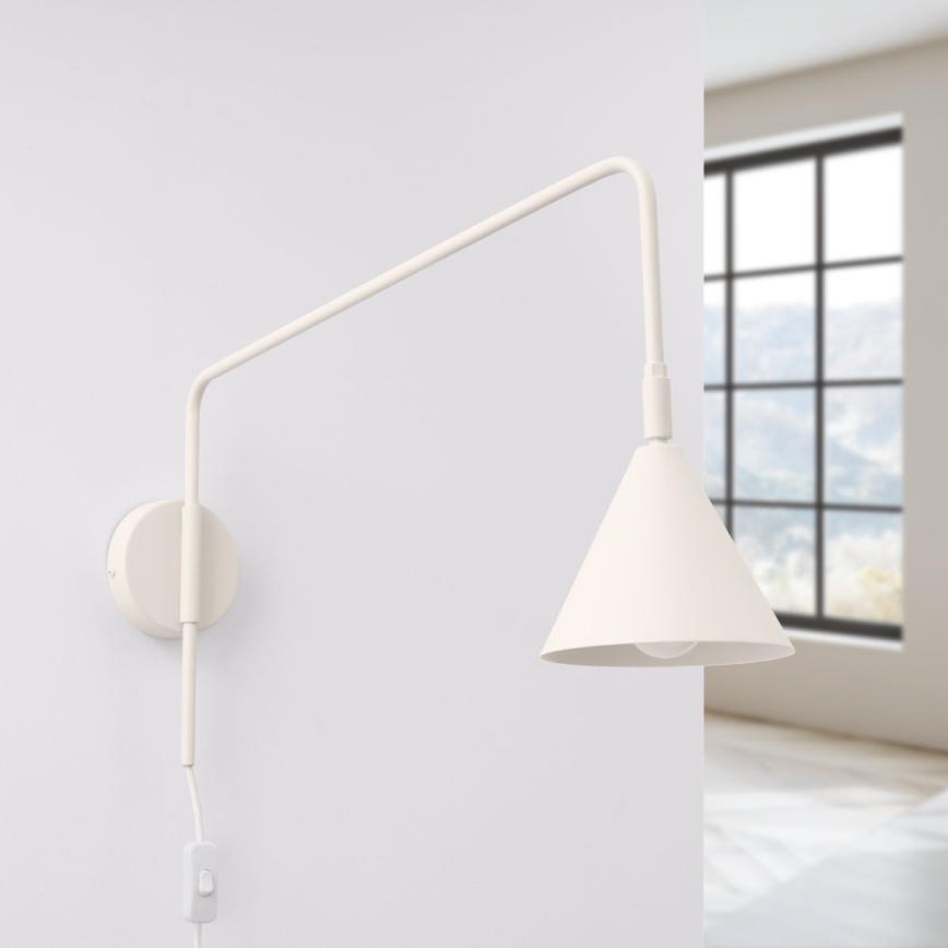 Nástěnná lampa NOX 1xE14/10W/230V krémová