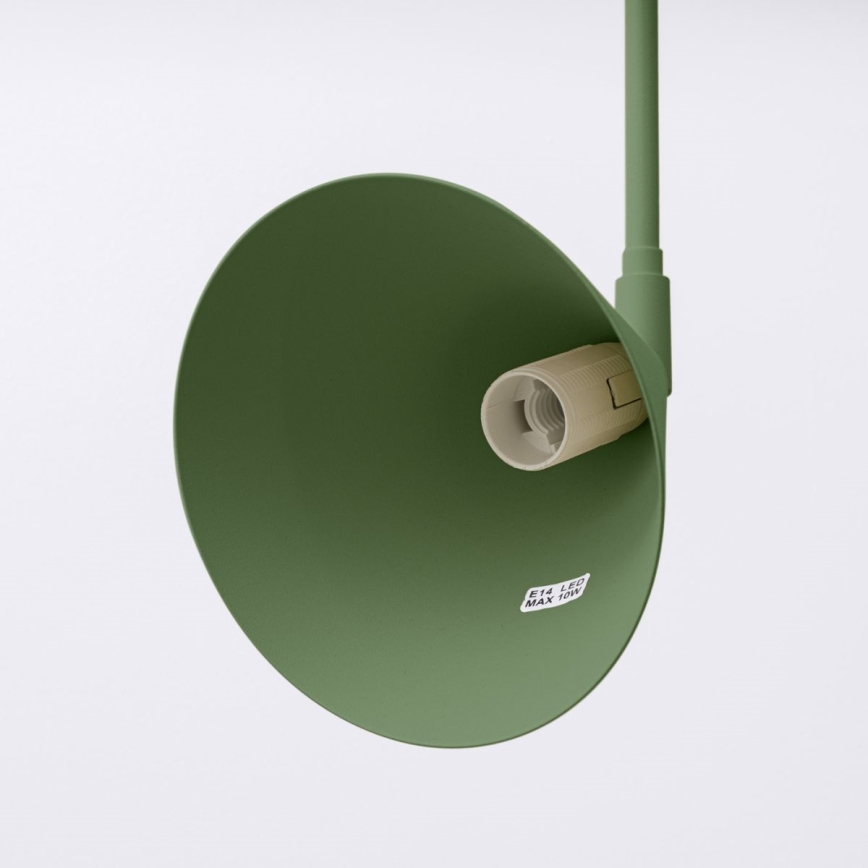 Nástěnná lampa NOX 1xE14/10W/230V zelená