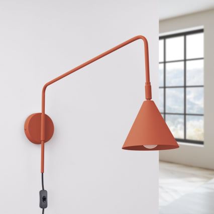 Nástěnná lampa NOX 1xE14/10W/230V oranžová