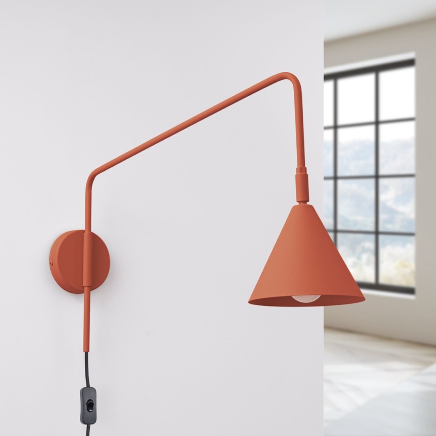 Nástěnná lampa NOX 1xE14/10W/230V oranžová