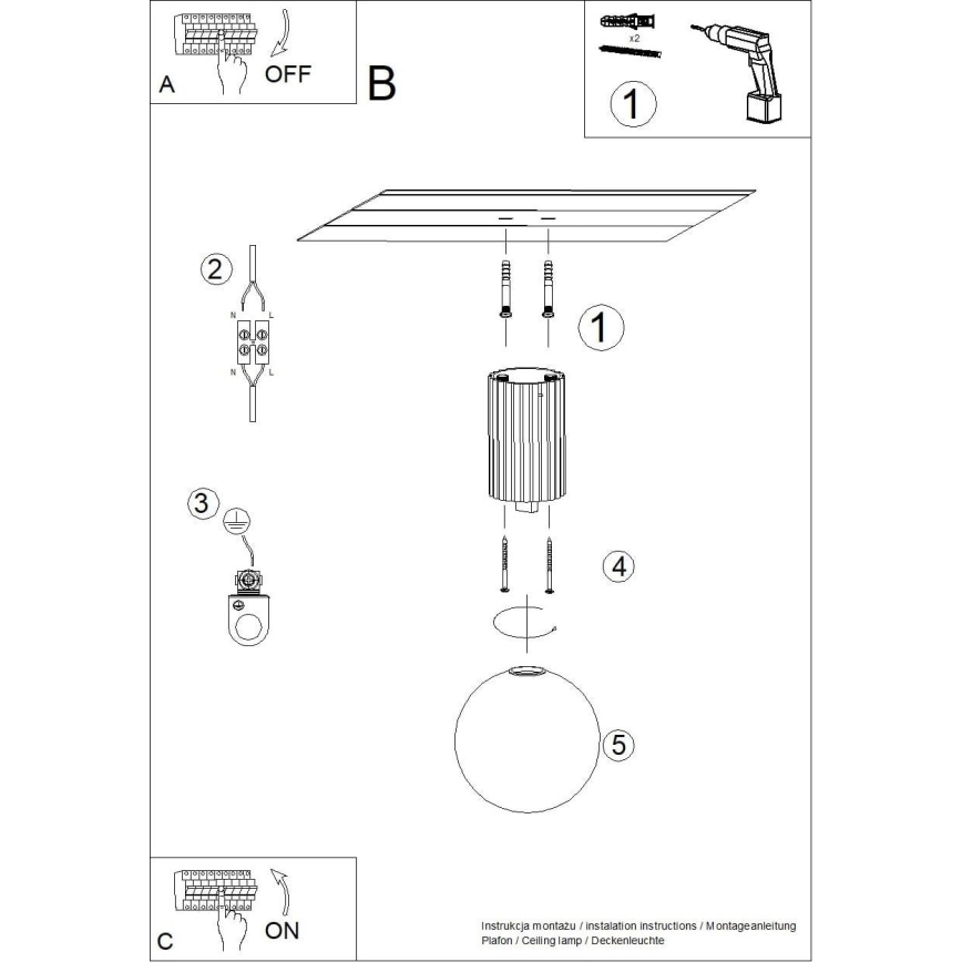 Koupelnové stropní svítidlo HALO 1xG9/8W/230V pr. 12 cm IP44 bílá