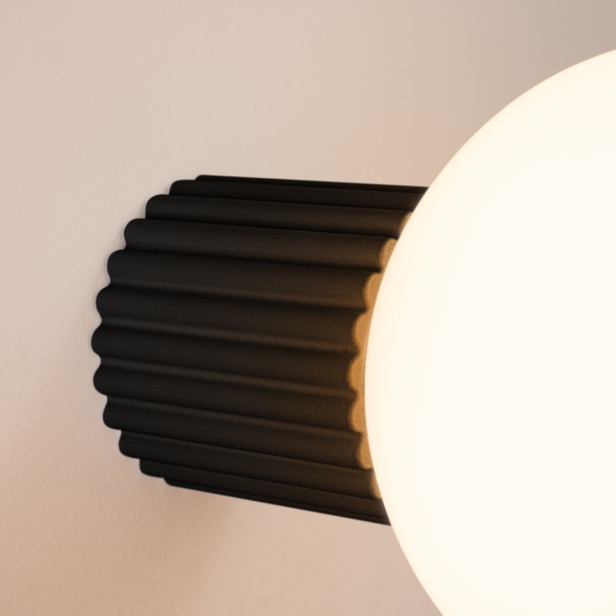 Koupelnové nástěnné svítidlo HALO 1xG9/8W/230V pr. 12 cm IP44 černá