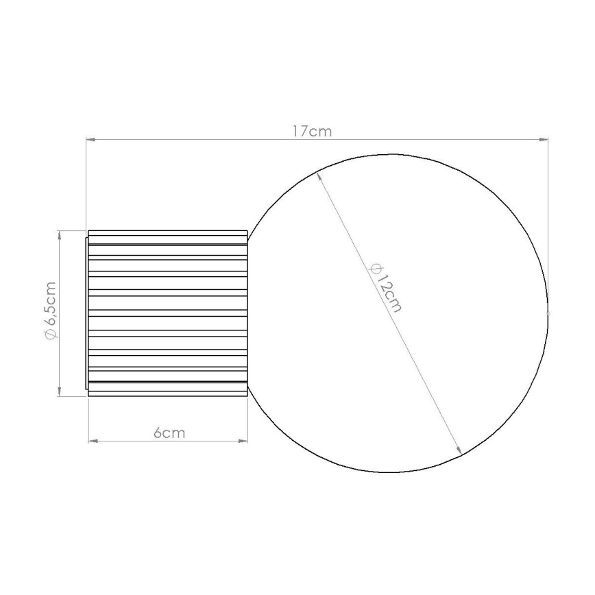 Koupelnové nástěnné svítidlo HALO 1xG9/8W/230V pr. 12 cm IP44 černá